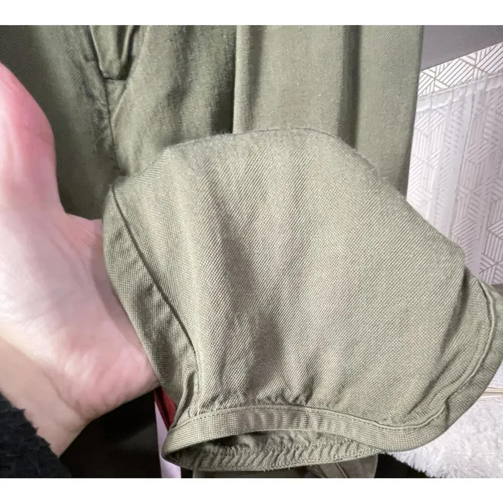 Banana Republic Heritage Collection Green Pants Women’s Linen Blend Sz 10